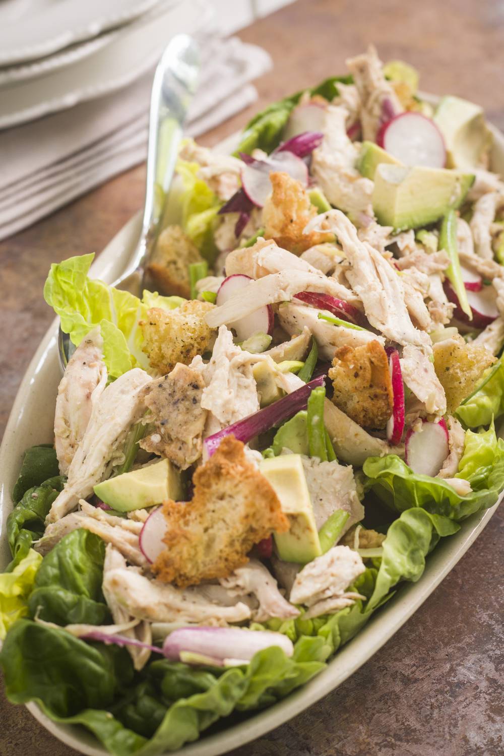 Chicken Salad with Croutons