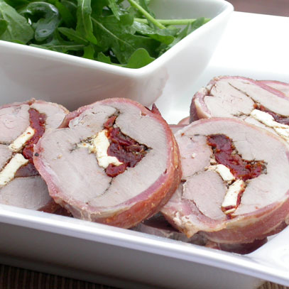 Bacon Wrapped Pork Fillets