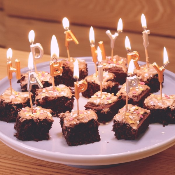 Brownie Birthday Cake