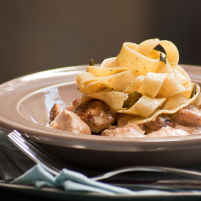Buttered Tagliatelle with Sage