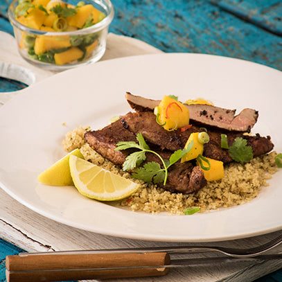 Butterflied Pork Fillet with Mango Salsa