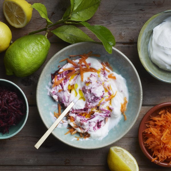 Beetroot and Carrot Raita