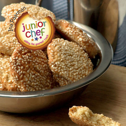 Chewy Almond and Sesame Seed Cookies