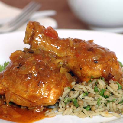 Chicken Curry Casserole with Tomato