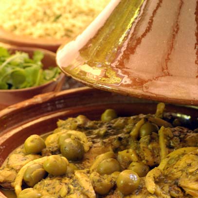 Chicken Tajine with Green Olives and Preserved Lemon