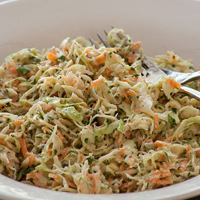 Coleslaw with Sour Cream Dressing