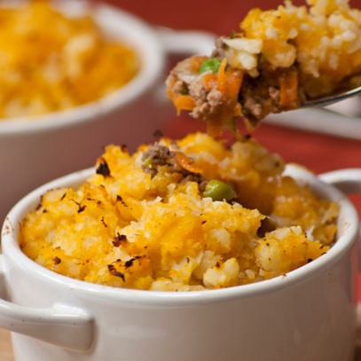 Cottage Pie with Butternut and Cauli Mash
