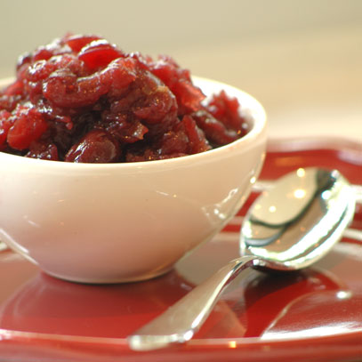 Cranberry and Cherry Compoté with Apple