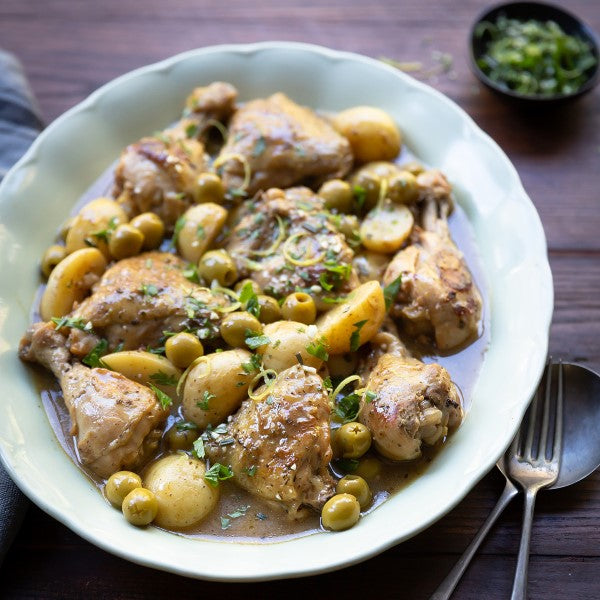 One Pot Chicken with Baby Potatoes and Olives