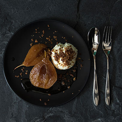 Lemon and Yoghurt Ice Cream with Brown Bread Praline