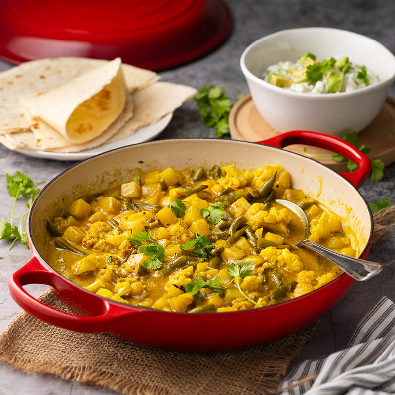Potato, Cauliflower & Bean Curry
