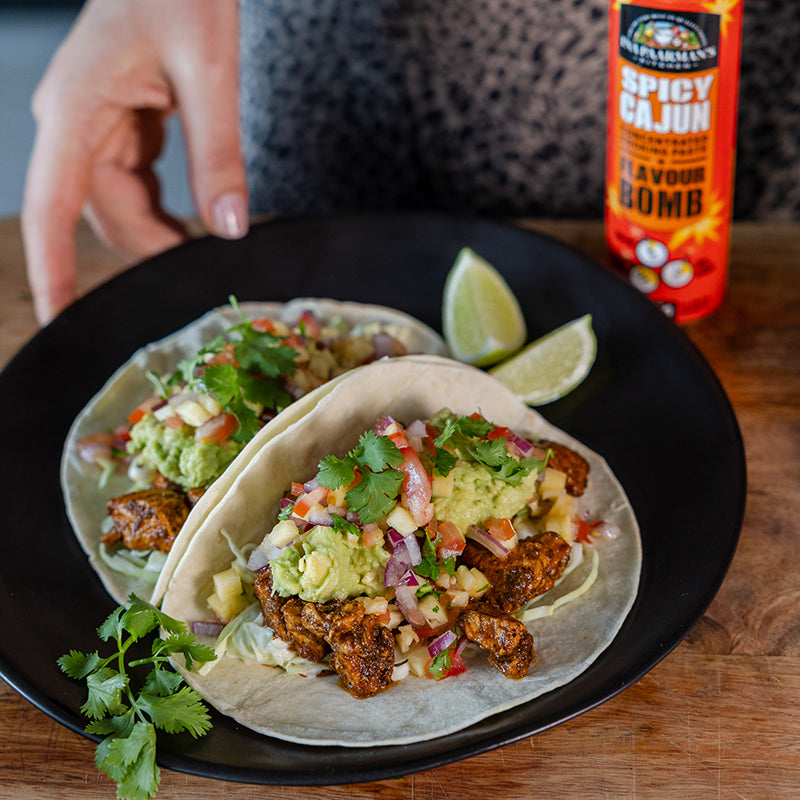 Spicy Cajun Chicken Tacos