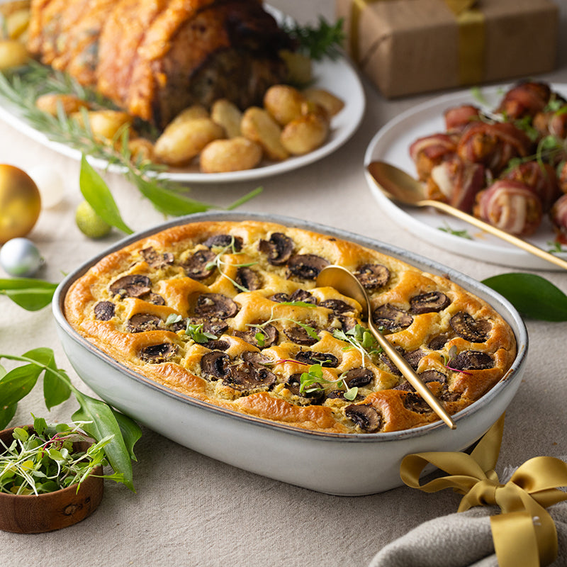 Chicken & Mushroom Pie with Pour-Over Crust