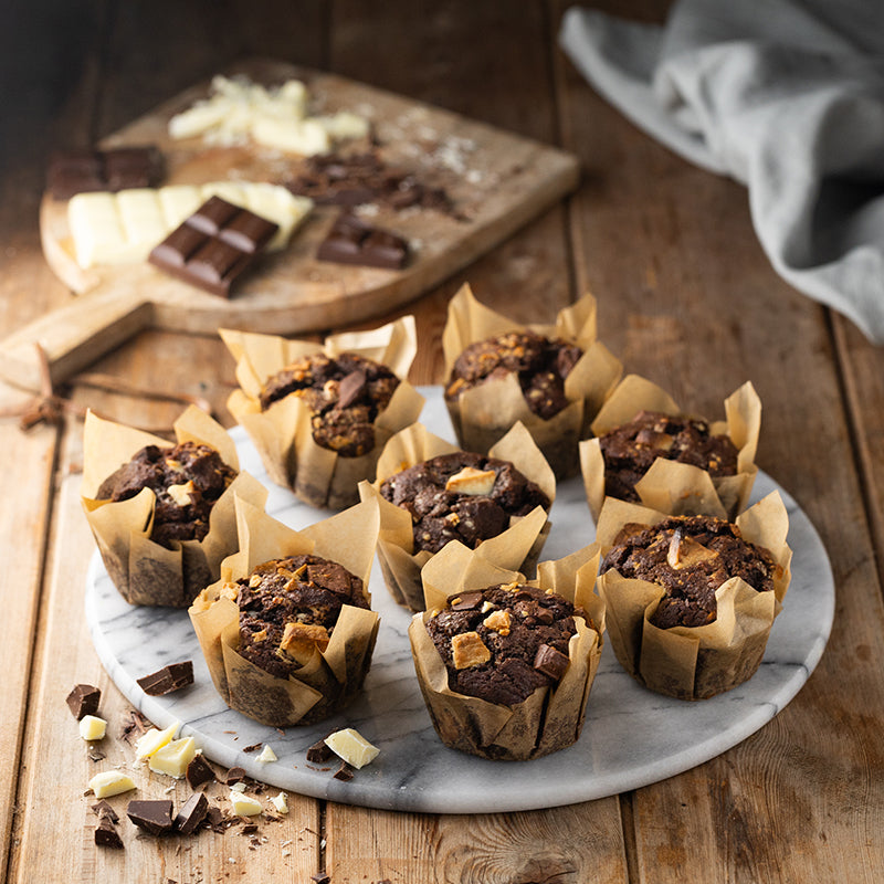 Decadent Triple Chocolate Muffins