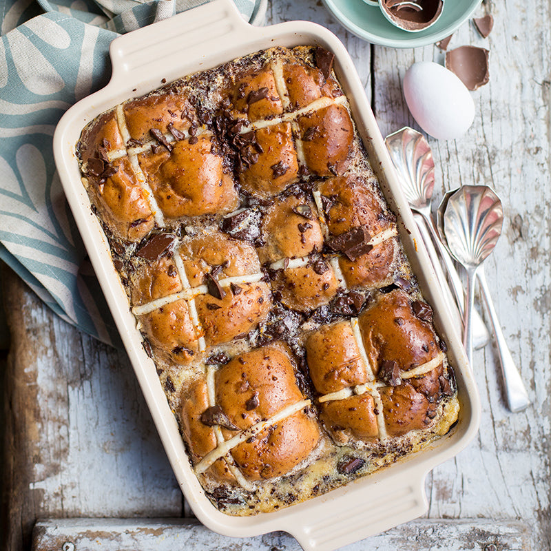 Hot Cross Bun Pudding