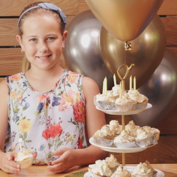 Gold and Silver Cupcakes