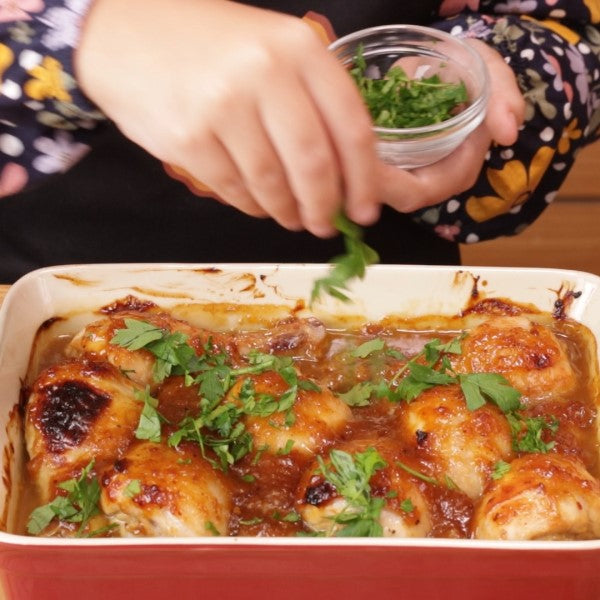 Apricot Drummies with Savoury Rice