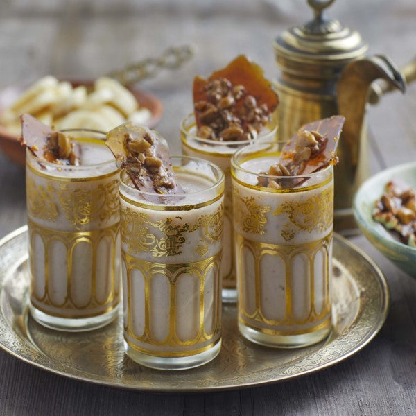 Banana Lassi with Cashew Praline