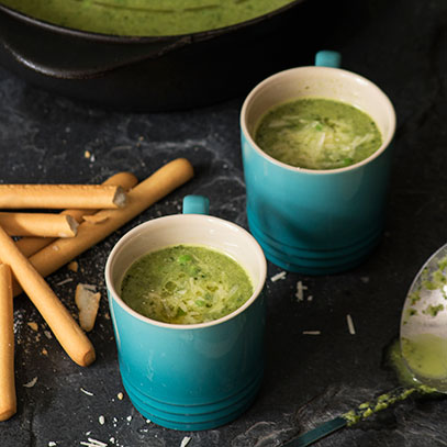 Lettuce and Pea Soup