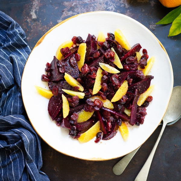 Beetroot Salad with Orange and Cranberries