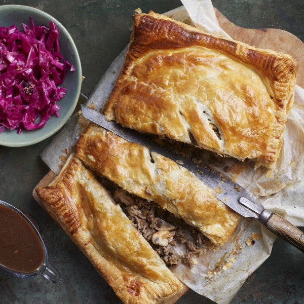 Pillow Pie with Mince and Mushrooms