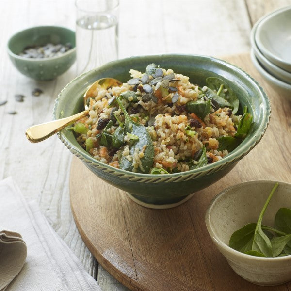 Wild Rice and Baby Spinach Salad