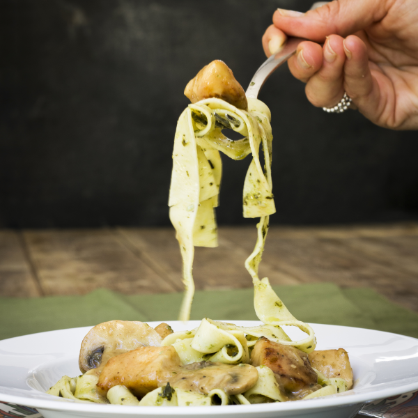 Mushroom Chicken with Pasta