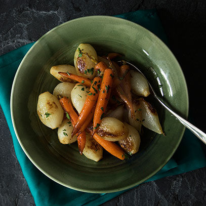 Glazed Onions and Carrots