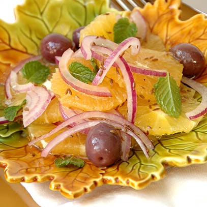 Orange and Red Onion Salad with Cumin