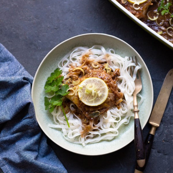 Line Fish baked in an Oriental Sauce