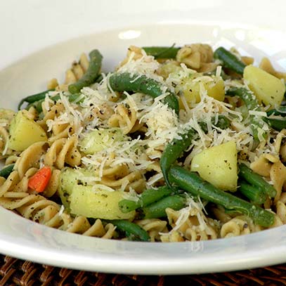 Pasta with Potatoes and Pesto