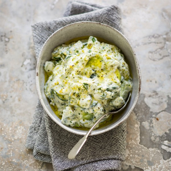 Persian Yoghurt Salad with Herbs and Cucumber