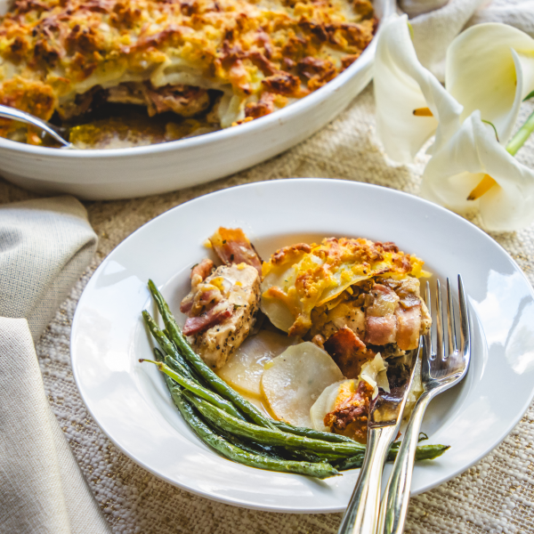 Potato, Chicken and Bacon Bake