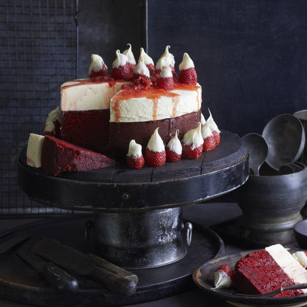 Red Velvet and Cheesecake Show Stopper