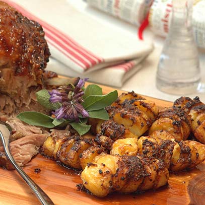 Roast Potatoes Concertina Style