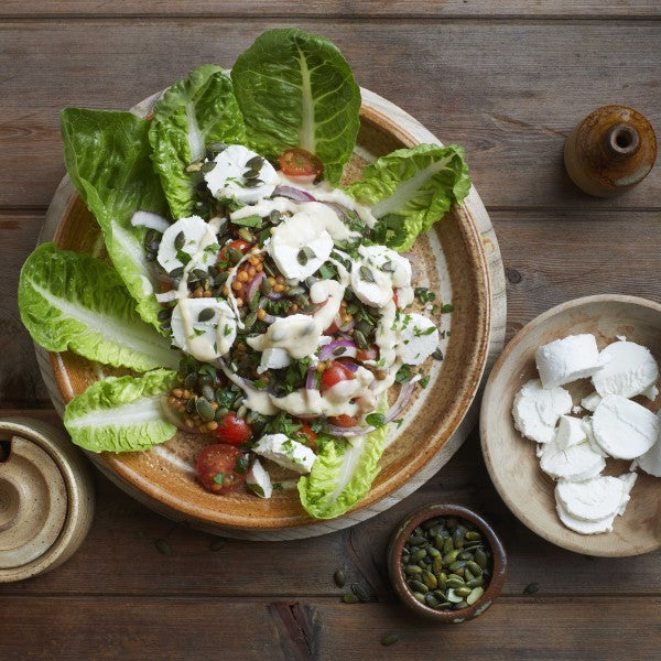 Lentil, Tomato and Cheese Salad