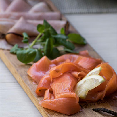 Salmon and / or Ham Platter
