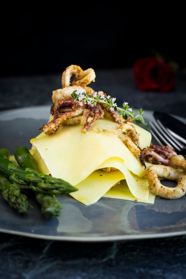 Seafood Pasta Stack