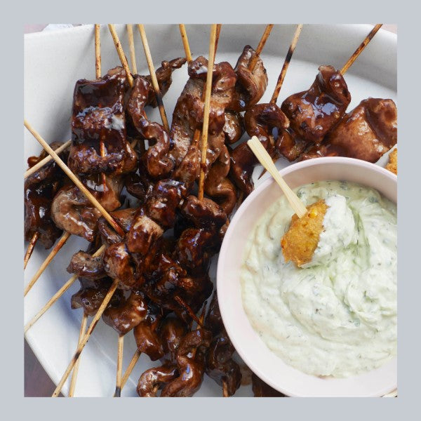 Sticky Beef Skewers