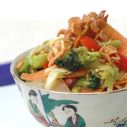 Stir-Fried Vegetables with Noodles