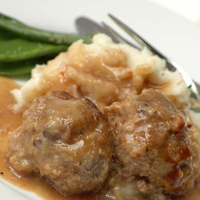 Swedish Meatballs with Brown Gravy