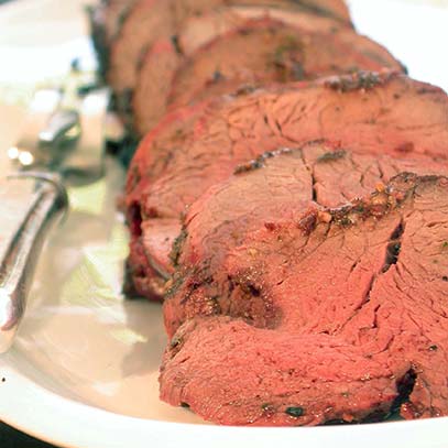 Whole Fillet of Beef over the Coals with Four Sauces