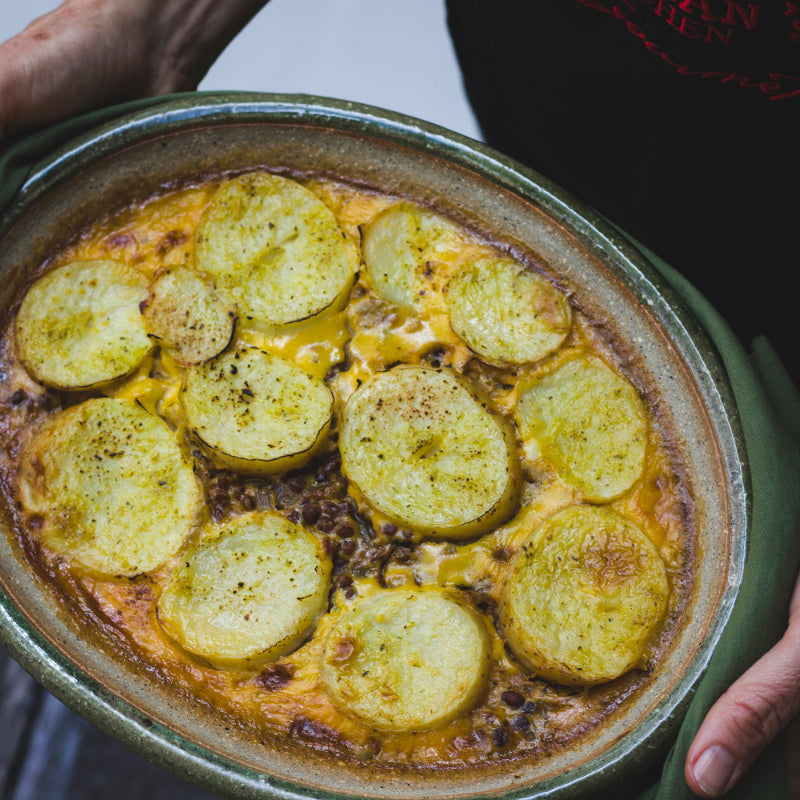 Aubergine and Lentil Moussaka