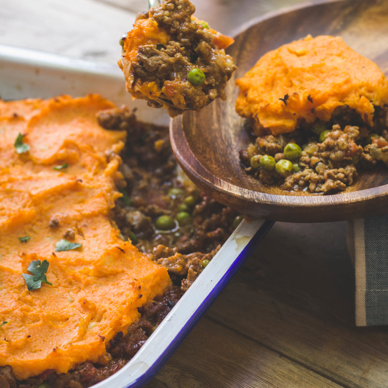 Cottage Pie with Sweet Potato Topping