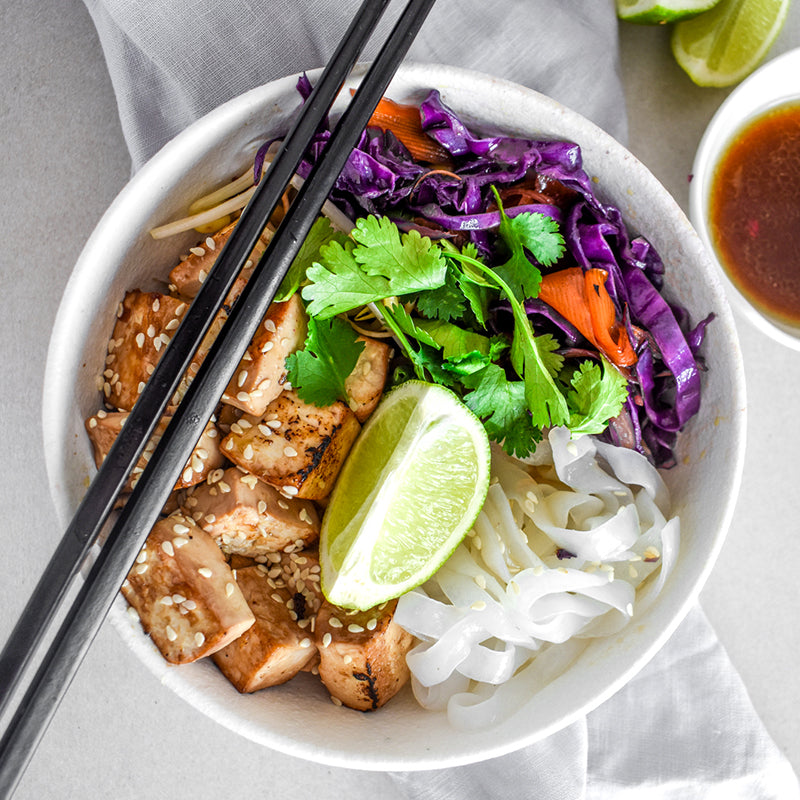 Honey and Soy Tofu Noodle Bowl