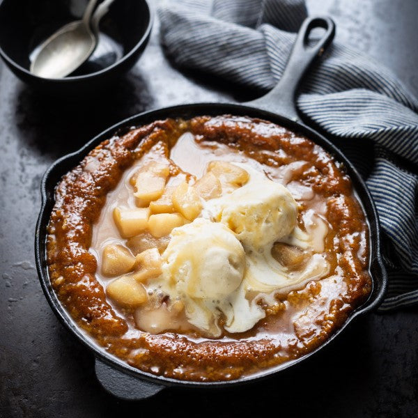 Malva Pudding with Poached Pears