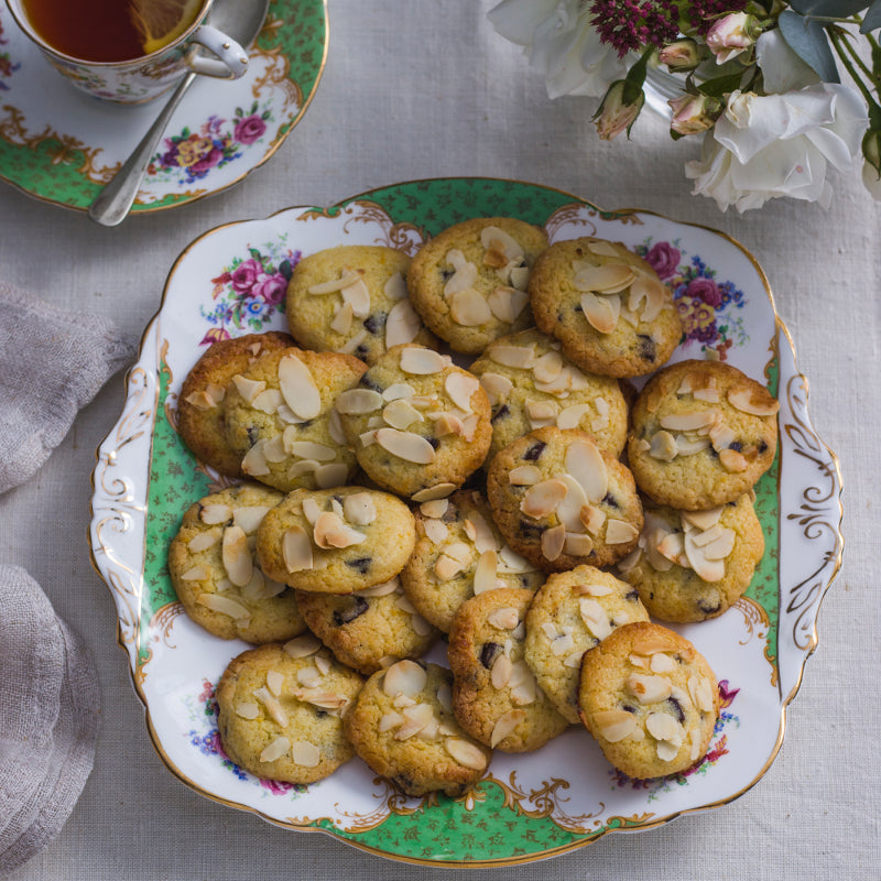 Orange and Almond Chocolate Chip Cookies