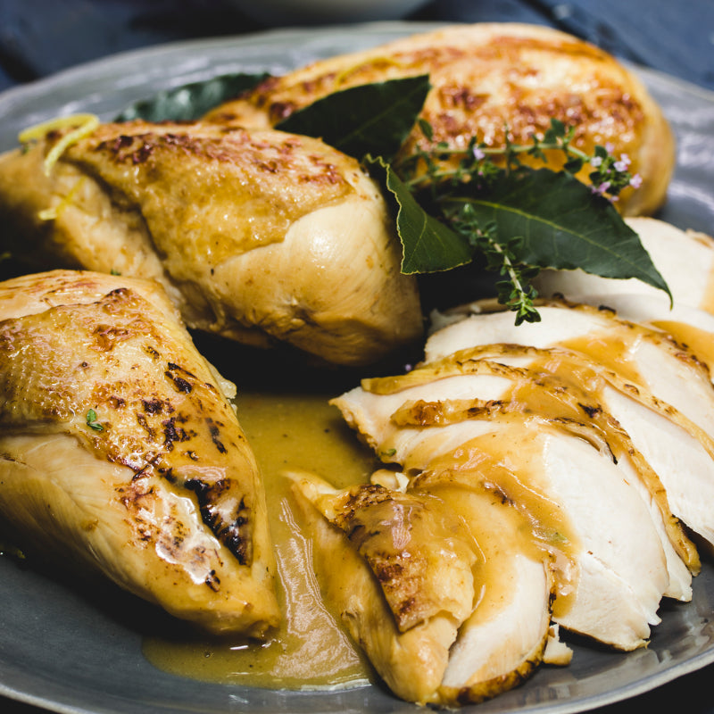 Poached Chicken or Turkey Breasts