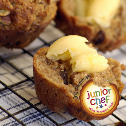 Apple and Pecan Muffins with Honey Butter