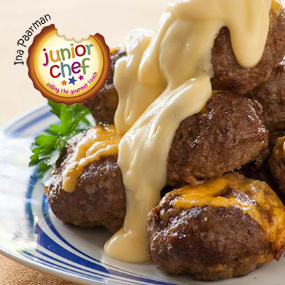 Baked Meatballs with Cheese